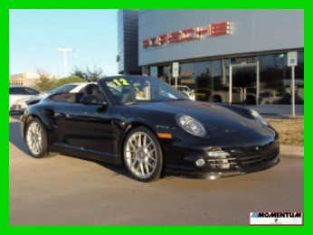 2012 porsche 911 turbo s cab 12k miles*heat&amp;vent seats*12way seats*xm*1owner