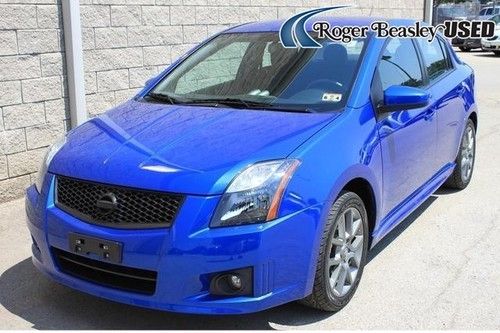 2012 nissan sentra se-r spec 4-door v 2.5l 6-speed manual blue aux &amp; mp3 input