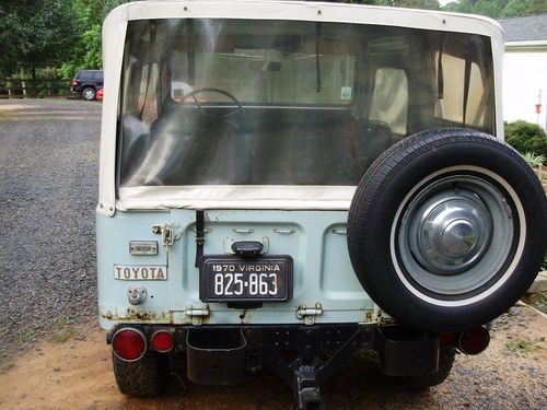 1970 Toyota Jeep Land Cruiser Soft Top FJ40 F155 6 Cylinder, image 4