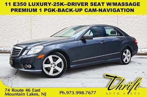 11 e350 luxury-25k-driver seat w/massage-premium 1 pkg-back-up cam-navigation