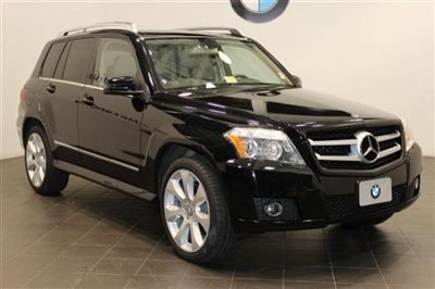 Black mercedes glk350 4matic automatic panorama moonroof 20" rims glk-class suv