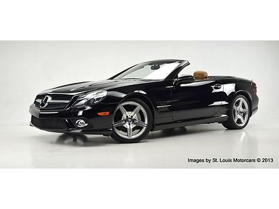 2012 mercedes-benz sl550 black natural beige sportline amg wheels 2968 miles! a1