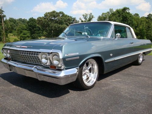 1963 chevy impala built 350 v8 700r4 trans p/s p/b a/c torque thrust wheels nice