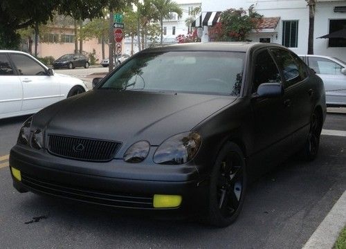 Matte black 1998 lexus gs300 base sedan 4-door 3.0l 140k mi