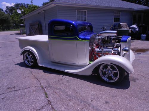 1936 CHEVROLET CUSTOM TRUCK. ALL STEEL ONE OF A KIND. 408 CI SUPERCHARGED, image 4