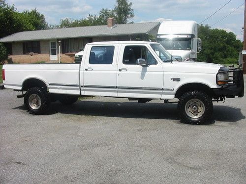 97 ford f350hd xlt4x4 crew 7.3 powerstroke diesel 1 texas owned rustfree