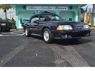 5.0 302 convertible ragtop stang gt low miles clean vert power top well kept