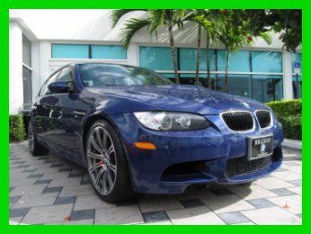 10 certified interlagos blue 4l v8 m-double clutch m3 sedan *carbon leather *fl