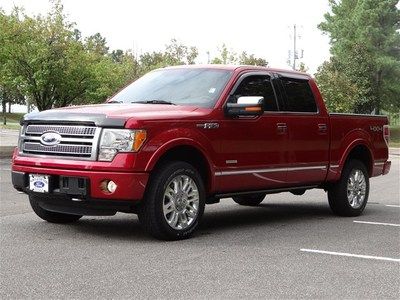 Red Platinum 3.5L EcoBoost Crew 4 door cab Black Leather 4x4 Certified Warranty, image 3