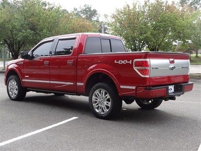 Red Platinum 3.5L EcoBoost Crew 4 door cab Black Leather 4x4 Certified Warranty, image 5