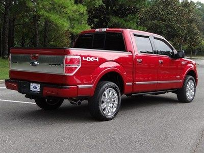 Red Platinum 3.5L EcoBoost Crew 4 door cab Black Leather 4x4 Certified Warranty, image 7