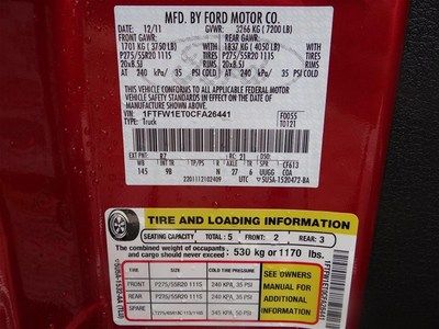 Red Platinum 3.5L EcoBoost Crew 4 door cab Black Leather 4x4 Certified Warranty, image 60