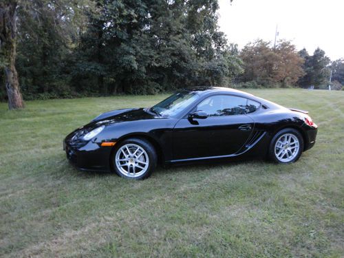 Porsche cayman black 2007 hatchback coupe base model highway miles excellent