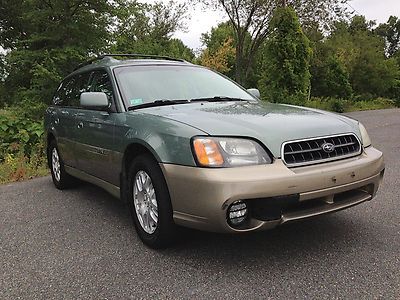 2004 subaru legacy outback limited edition in llbean color-dual sunroof-nr.27mpg