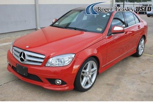 09 mercedes-benz c-class heated seats leather sunroof bluetooth aux/mp3 homelink