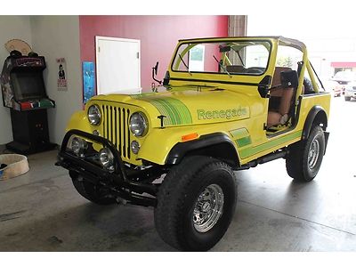 Fl jeep cj-7 like new must see custom restored v8 gorgeous 350v8 4 sp