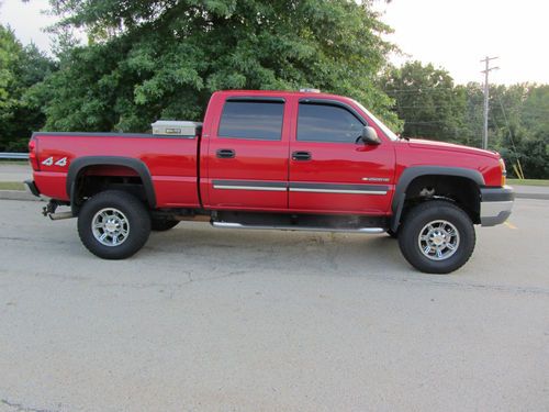 2003 silverado crew cab 2500 hd lt3 4x4 8.1 allison 6 in lift