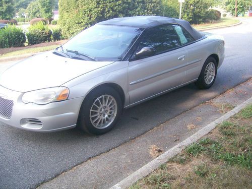 2004 chrysler seibring convertible no reserve auction