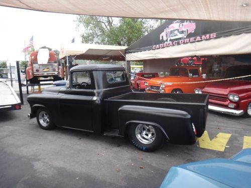 1955 chevy pick up pro street hot rod show truck low reserve rust free look!
