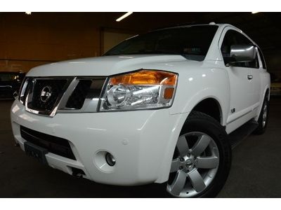 Nissan armada le 4x4 1-owner nav rear-dvd leather bose loaded *mint* *warranty*