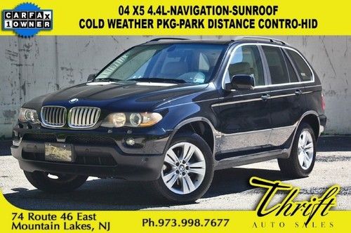 04 x5 4.4l-navigation-sunroof-cold weather pkg-park distance contro-hid