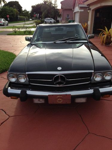 1981 mercedes-benz 380sl convertible original black paint