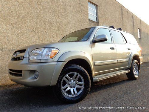 2006 toyota sequoia sr5 4x4 leather rear entertainment dvd 7 passenger third row