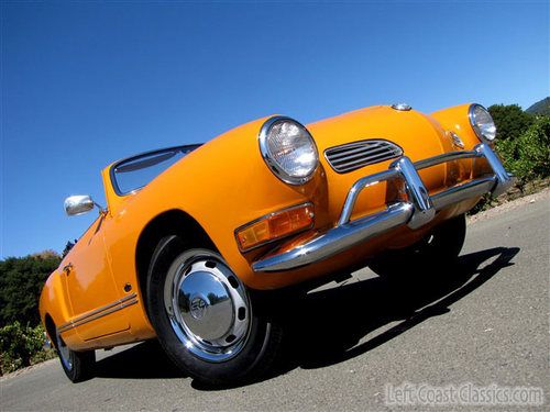 1971 volkswagen karmann ghia convertible 2-owner, california car since new, low