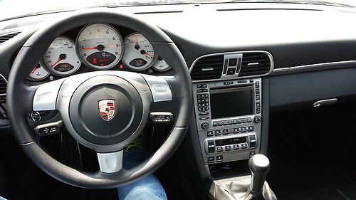 PORSCHE 911 CARRERA S CONVERTIBLE V6 SILVER WITH BLACK 3.8 LITERS SPORTS CAR MEN, image 8