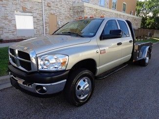 2010 ram 3500 dually 4x4 quad cab slt 9' cm flat bed cummins turbo diesel auto