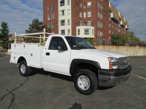 2004 chevy chevrolet silverado 2500 8' stahl utility service body v8 no reserve!