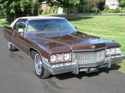 1973 cadillac coupe deville 83k original miles over 9k receipts garaged clean