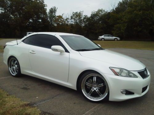 2010 lexus is250c- custom 19" wheels- aftermarket suspension-19k miles-nice!!!