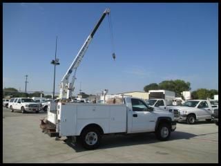 Chevy 2500hd regular cab 8&#039; supreme service body utility crane - we finance!