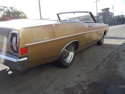 1968 Ford Fairlane 500 Convertible "The Gold 500", image 5