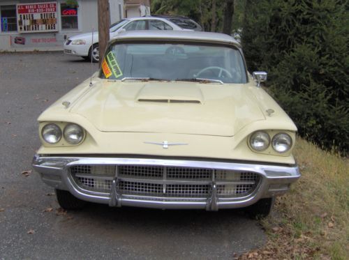 1960 ford thunderbird v8, auto trans. 92k mi. needs carb. repair.