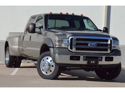 2005 ford f-550 f-350 lariat crew diesel 4x4 dually truck 62k low miles clean