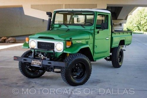 1985 toyota hj45 pickup diesel 4x4 custom kevlar lined lift pto winch snorkel