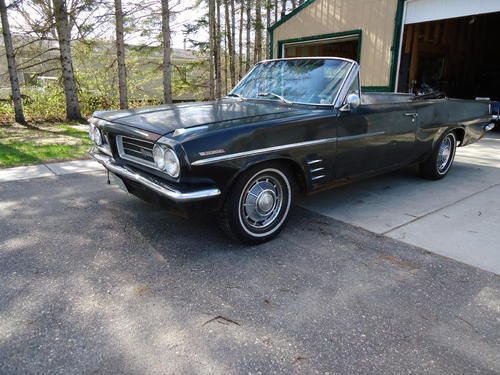 1963 pontiac lemans convertible 326 v8. last on road 1970, long term stored: