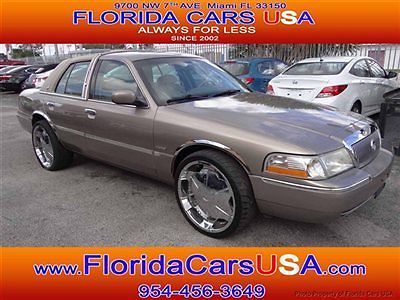 2003 mercury grand marquis ls 61k miles 2-owners leather wheels warranty florida