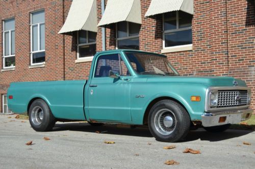 1970 chevy c-10 pick up patina&#039;d shop truck 350 motor hotchkis suspension