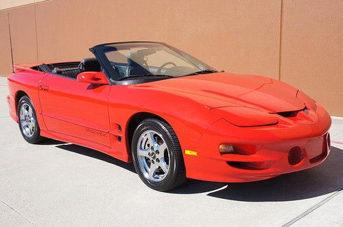 1998 pontiac firebird trans am convertible 5.7l v8 leather seats 78k