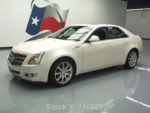 2008 cadillac cts climate seats pano sunroof nav 70k mi texas direct auto