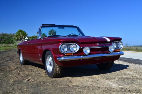 63 chevrolet corvair monza spyder convertible manual no reserve 44k miles rally