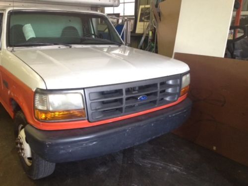 1997 ford f350 14&#039; box truck uhal strong runner  ramp alpine stereo