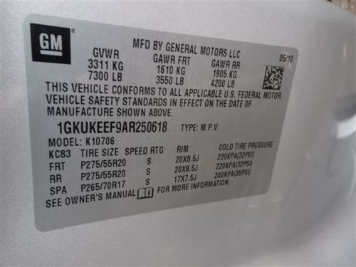 Denali NAVIGATION CD ONE OWNER DVD BACKUP CAMERA AWD Air Suspension POWER HATCH, image 59