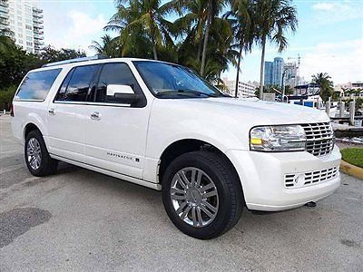 2010 navigator l 4x4 - white platinum, 20&#034; rims, one owner, fl, clean carfax