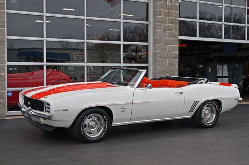1969 camaro rs/ss convertible pace car, factory a/c, z11 code rs/ss