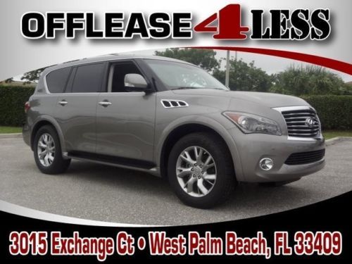 Infiniti qx56 7-pass navigation leather  sunroof  clean  carfax 1 owner warranty