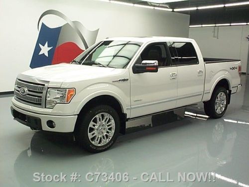 2011 ford f-150 platinum ecoboost 4x4 sunroof nav 25k texas direct auto